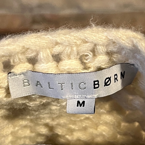 Baltic Born Cream, Lavender, and Black Striped Open Cardigan - Picture 2 of 6